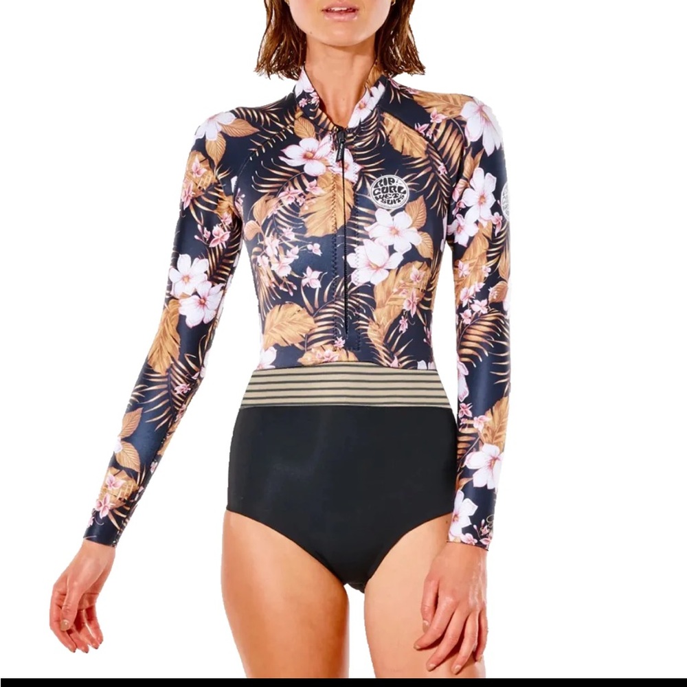 Rip Curl Playa Bella G-Bomb Long Sleeve High Cut Front-Zip Spring Wetsuit